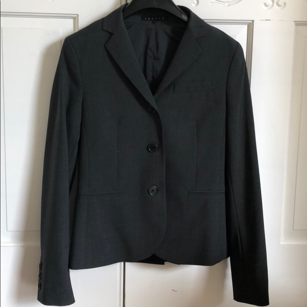 Theory charcoal blazer - size 4